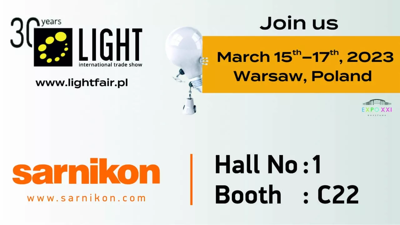 We are attending the Warsaw Light Fair.